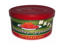 Икра лососевая в ж/б "Полуостров" Премиум 140гр., ГОСТ (Камчатка)